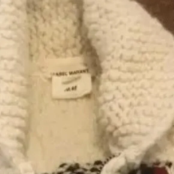 RARE! Isabel Marant pour H&M Native zip-up wool knit cardigan - Picture 3 of 11